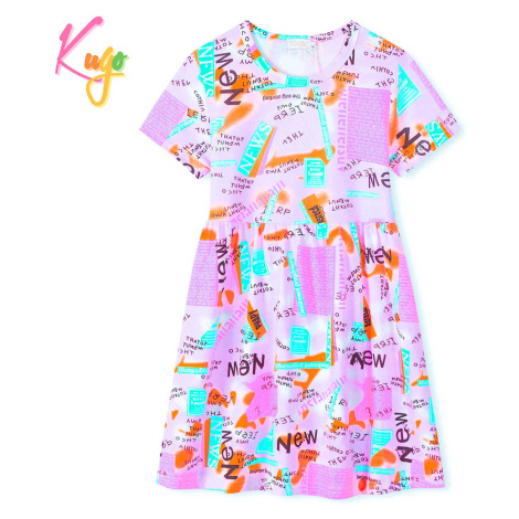 Dívčí šaty - KUGO KS2308, fialková Barva: Fialková