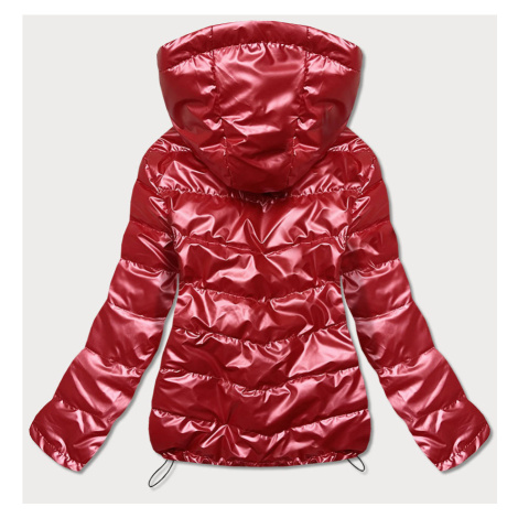 Červená dámská bunda se zlatými prvky (1823)