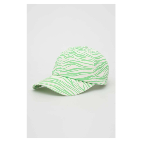 Bavlněná baseballová čepice Billabong zelená barva