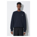 Bavlněná mikina Fred Perry Crew Neck Sweatshirt pánská, tmavomodrá barva, s aplikací, M7535.248