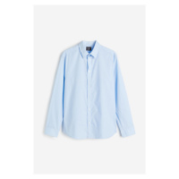 H & M - Košile Slim Fit Easy iron - modrá