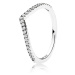 Pandora Třpytivý stříbrný prsten Timeless 196316CZ