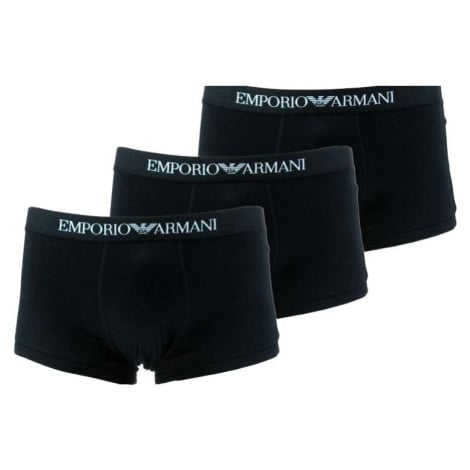 Pánské boxerky Emporio Armani 111610 CC722 3PACK | černá