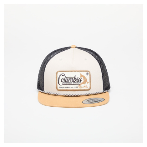 Columbia™ Flat Brim Snapback Cap Dark Stone/ Light Camel/ Shark