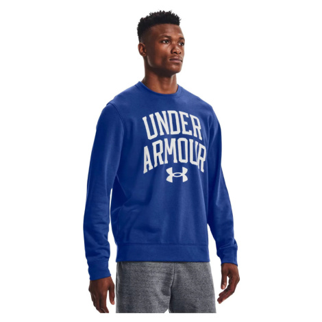 UNDER ARMOUR RIVAL TERRY CREW Modrá