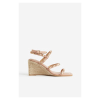 H & M - Espadrilky na klínu - oranžová