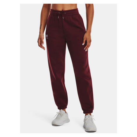 Under Armour Kalhoty Essential Fleece Joggers-RED - Dámské