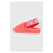 Pantofle Love Moschino růžová barva