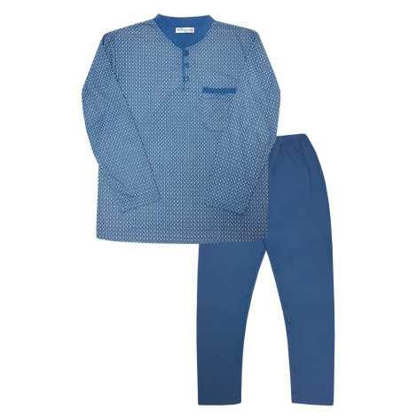 Ignác hřejivé pyžamo s chloupkem 5741 světle modrá Italy