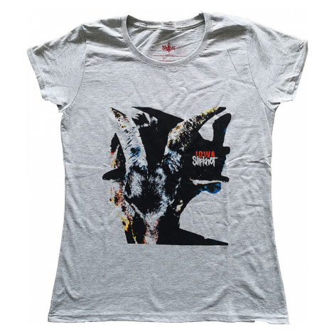 Slipknot tričko, Iowa Goat Shadow BP Grey, dámské RockOff