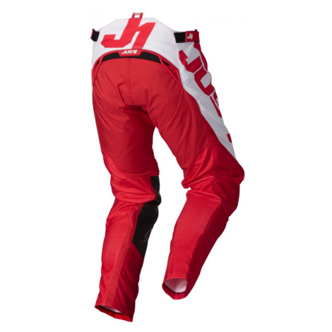 JUST1 J-FORCE VERTIGO moto kalhoty červená/bílá