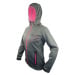 HAVEN Cyklistická zateplená bunda - THERMOTEC WOMEN - šedá/růžová