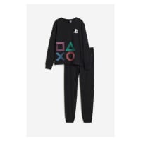 H & M - Žerzejové pyžamo's potiskem - černá
