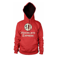 Harry Potter mikina, Hogwarts Express Platform 9-3/4 Hoodie Red, pánská