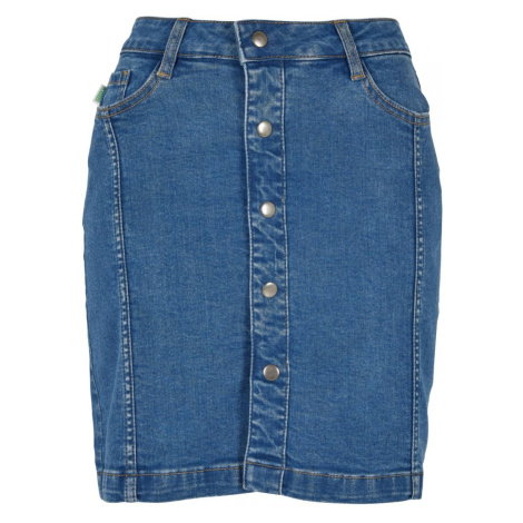 Ladies Organic Stretch Button Denim Skirt - clearblue washed Urban Classics