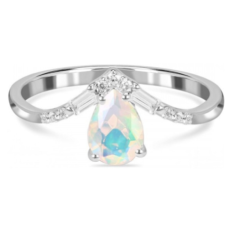 Klenoty Amber Luxusní stříbrný prsten s opálem a topazy Princess