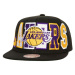 Kšiltovka Mitchell & Ness Varsity Bust Snapback Los Angeles Lakers HHSS6461-LALYYPPPBLCK