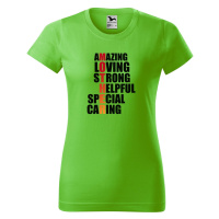 DOBRÝ TRIKO Dámské tričko s potiskem Mother Barva: Apple green