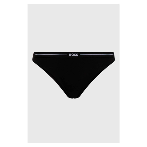 Kalhotky BOSS 3-pack černá barva Hugo Boss