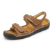 Kožené pánské sandály na suchý zip trekové