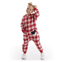 Denokids Fox Plaid Girls Woven Overalls