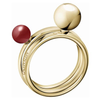 Calvin Klein Pozlacený prsten Bubbly KJ9RJR14040 55 mm