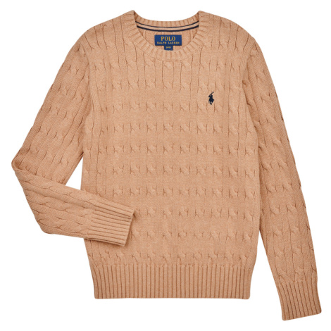 Polo Ralph Lauren LS CABLE CN-TOPS-SWEATER Béžová