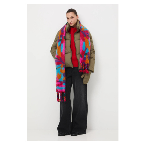 Bunda Medicine dámská, zelená barva, zimní, oversize