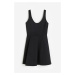 H & M - Minišaty's rozšiřující se sukní - černá