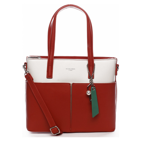 Luxusní kabelka větší velikosti Tamara, červená David Jones