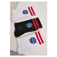 Ponožky NASA Insignia 3-Pack bílá/černá/bílá