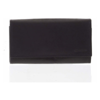 Moderní dámská kožená peněženka, černá matná