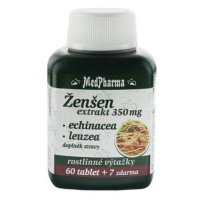 MedPharma Ženšen 350 mg + echinacea + leuzea 67 tablet