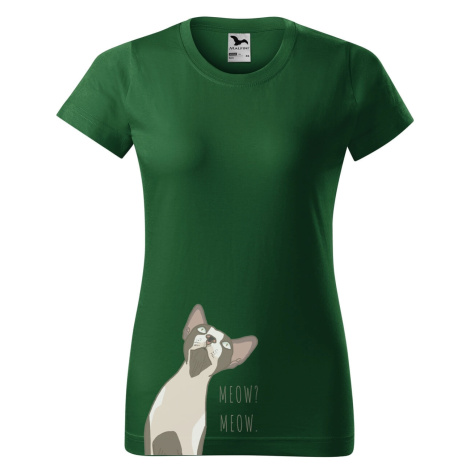 DOBRÝ TRIKO Dámské tričko SPHYNX Barva: Lahvově zelená