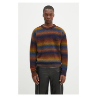 Svetr z vlněné směsi Aries Boucle Space Dye Knit pánský, hřejivý, AR2001902