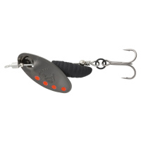 Savage gear třpytka grub spinners silver red black - #2 5,8 g