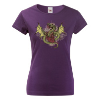 Dámské tričko s potiskem draka - tričko pro milovníky draků