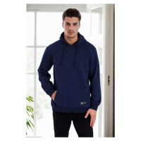 34605 Dewberry Kangaroo Pocket Hoody Mens Sweatshirt-NAVY