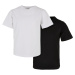 Chlapecké organické základní tričko 2-balení bílá/černá