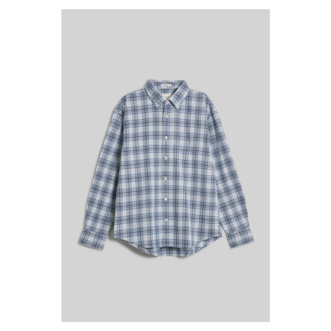 KOŠILE GANT REL TEXTURE CHECK SHIRT bílá