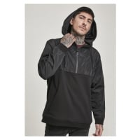 Pánská mikina polozip // Urban Classics Military Half Zip Hoody black