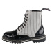boty kožené unisex - 8 dírkové - STEADY´S - STE/802_Black stripes