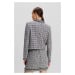 Blejzr karl lagerfeld embellished boucle jacket black/white/silver