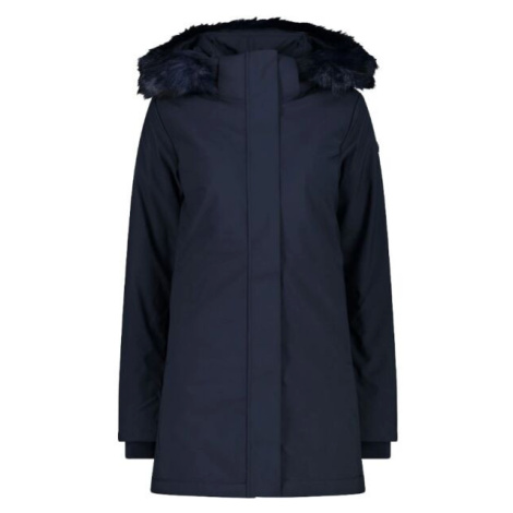 CMP WOMAN COAT ZIP HOOD Dámský softshellový kabát, tmavě modrá, velikost