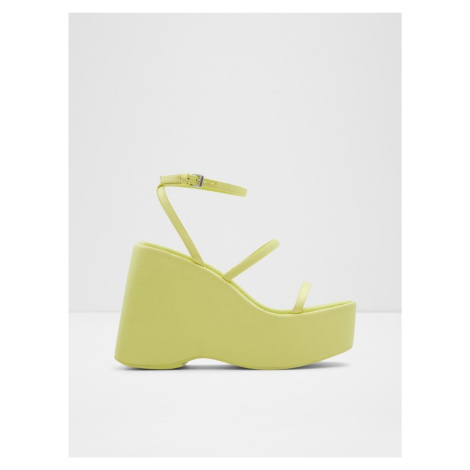 Žluté dámské sandály na platformě Aldo Kasie
