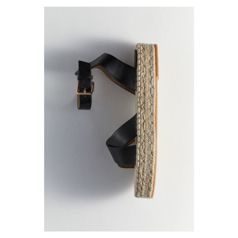 H & M - Espadrille sandals - černá H&M