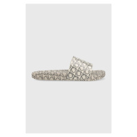 Pantofle Calvin Klein POOL SLIDE - RTW P dámské, béžová barva, HW0HW01782