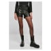 Dámské šortky // Urban Classics / Ladies Synthetic Leather Shorts black