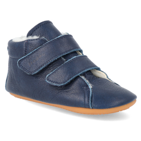 Barefoot zimní obuv Froddo - Prewalkers Sheepskin Dark Blue modrá