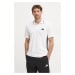 Bavlněné polo tričko adidas Essentials béžová barva, s potiskem, JE6383